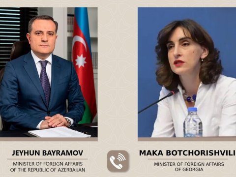 Ceyhun Bayramov yeni gürcü həmkarını təbrik etdi