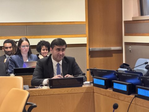 Abbas Abbasov BMT-nin sessiyasında - FOTO