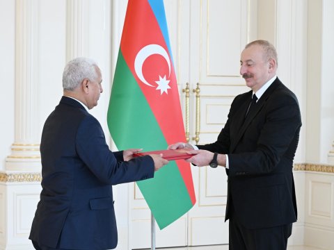 Prezident Yəmənin yeni səfirini qəbul edib - FOTOLAR