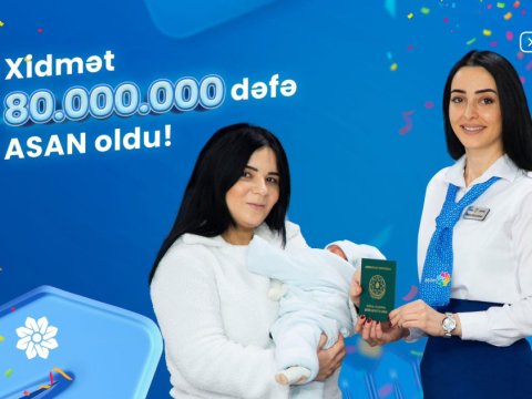 &ldquo;ASAN xidmət&rdquo;ə 80 milyonuncu müraciət qeydə alındı