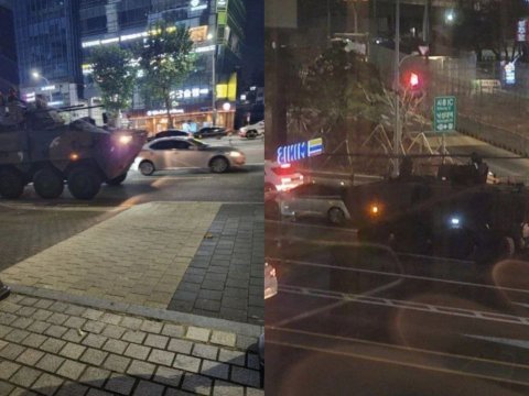 Cənubi Koreyada&nbsp;hərbi vəziyyət: küçələrə texnika yeridildi - YENİLƏNİB