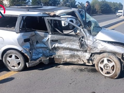 Dərsə gedən müəllimlər qəzaya düşdülər