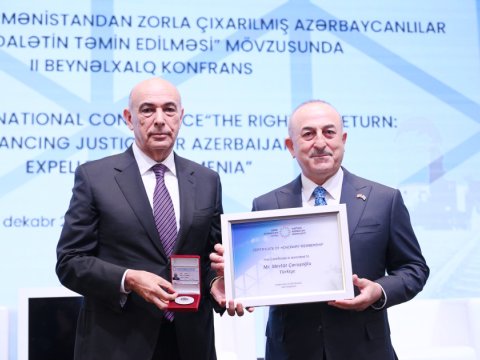 Xarici diplomatlara Qərbi Azərbaycan İcmasının Fəxri üzvlük sertifikatı verildi - FOTO