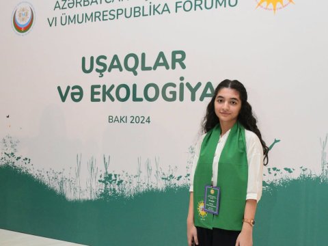 Uşaqların VI Forumunda iştirak etmək qürurvericidr - Məktəbli