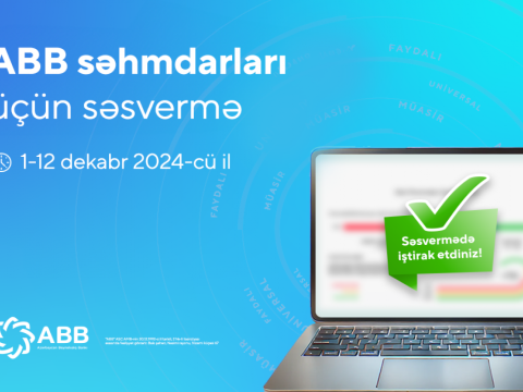 ABB səhmdarları ilk dəfə elektron qaydada səs verəcəklər