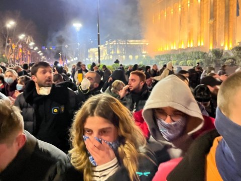 Tbilisidə etiraz aksiyalarının doqquzuncu GÜNÜ
