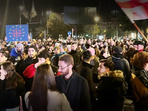 Gürcüstandakı aksiyalarda 50 nəfər SAXLANILIB