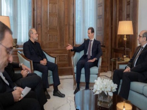 Əli Laricani&nbsp;Bəşər Əsədlə görüşdü