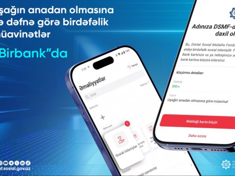 Birdəfəlik müavinətlər üçün banka yaxınlaşmağa ehtiyac olmayacaq