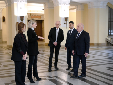 LDU-nun rektoru&nbsp;Macarıstanda olub - FOTO