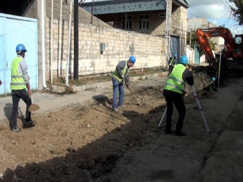 Şirvan şəhərinin su təchizatı və kanalizasiya şəbəkəsi yenidən qurulur