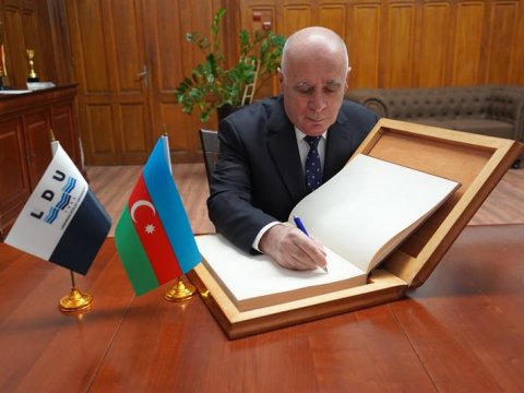 Lənkəran Universitetinin rektoru &ldquo;Dunarea de Jos&rdquo; Galati Universitetində - FOTO