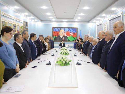 Gəncə Dövlət Universitetində Heydər Əliyevin anım tədbiri - FOTO