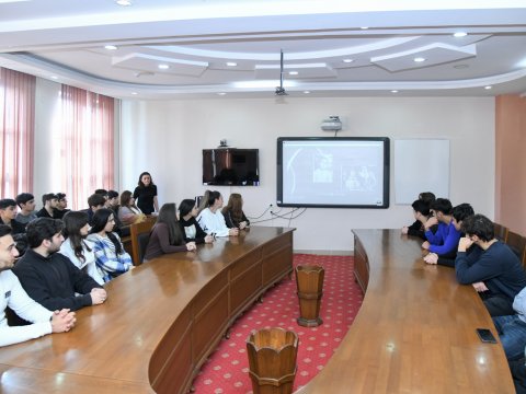 BMU-da Ulu Öndərin tarixi xidmətlərindən bəhs olunub - FOTO