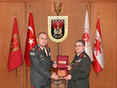 Kənan Seyidov Türkiyə Quru Qoşunları komandanı ilə görüşdü - FOTO