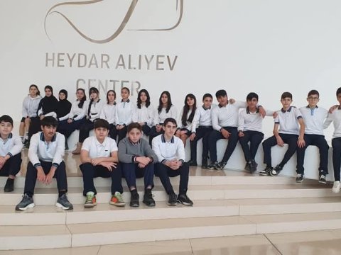 Kəlbəcərli məktəblilər Heydər Əliyev Mərkəzinə ekskursiyası ediblər - FOTO