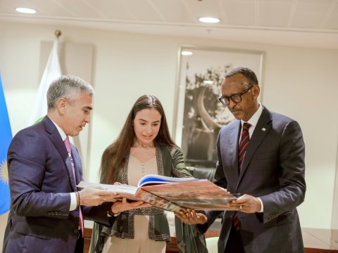 Leyla Əliyeva Ruanda Prezidenti ilə görüşüb