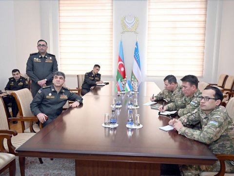 Azərbaycan və Özbəkistan hərbi mütəxəssisləri görüşüb