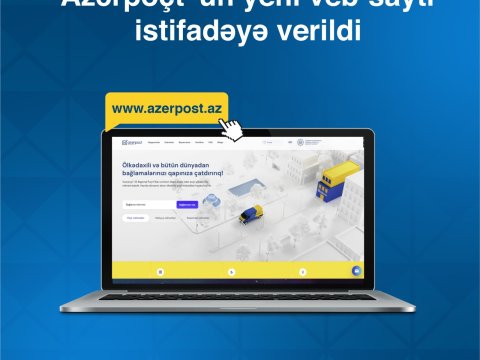 &ldquo;Azərpoçt&rdquo; yeni saytını istifadəyə verdi
