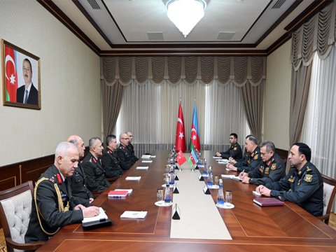 Kərim Vəliyev Türkiyə nümayəndə heyəti ilə görüşdü - FOTO