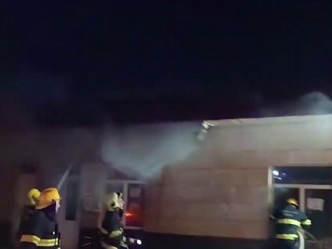 Sumqayıtda obyektdə yanğın