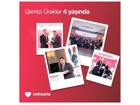 Qırmızı Ürəklər Fondu: Xeyriyyəçilik yolunda 4 il