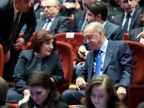 Sahibə Qafarova Ərdoğanla görüşüb