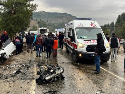 Türkiyədə ağır yol qəzası -&nbsp;10 yaralı