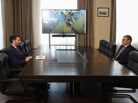 &ldquo;AzerGold&rdquo;un sədri&nbsp;3-cü &ldquo;Yüksəliş&rdquo; müsabiqəsinin qalibi ilə görüşüb