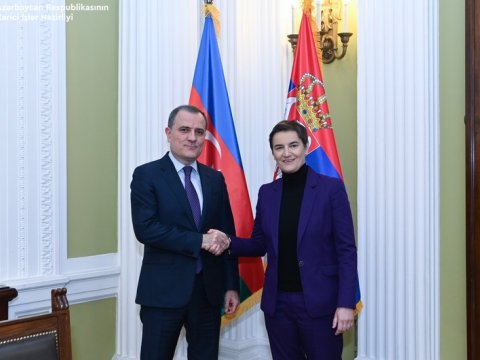 Ceyhun Bayramov Serbiya parlamentinin sədri ilə görüşüb