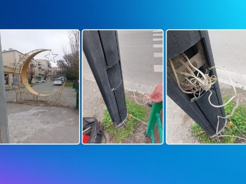 Yeni il işığını işıqfora qoşdular: polis müdaxilə etdi - VİDEO