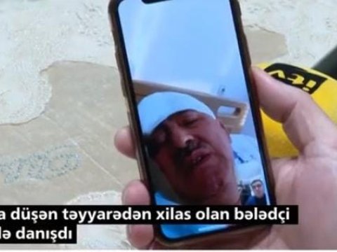 Qəzadan sağ çıxan bələdçi ailəsi ilə danışdı - VİDEO