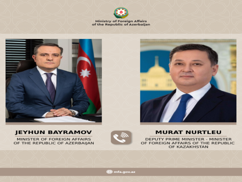 Qazaxıstanın XİN başçısı Ceyhun Bayramova zəng etdi