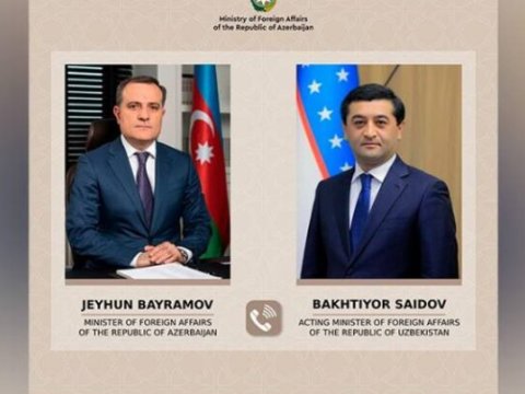 Özbəkistanın XİN başçısı Ceyhun Bayramova zəng etdi