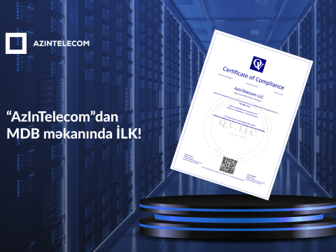 &ldquo;AzInTelecom&rdquo; &ldquo;PCI DSS&rdquo; sertifikatını əldə edib