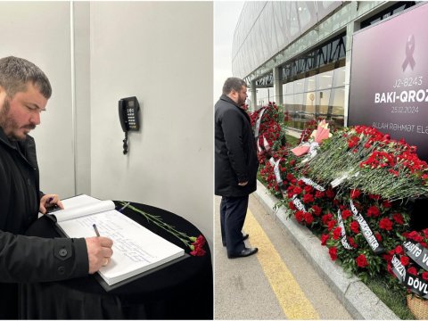 Ukrayna səfiri həlak olanların xatirəsini yad etdi