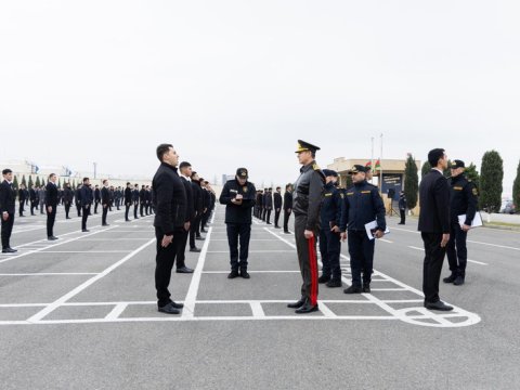 Vilayət Eyvazov sıra baxışı keçirdi - VİDEO