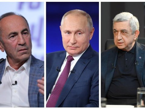 Putin Köçəryanla Sarkisyanı təbrik edib