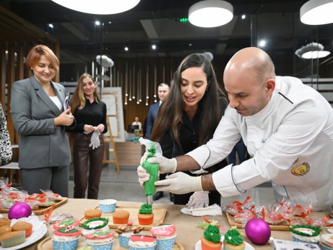 Leyla və Arzu Əliyevalar DOST Mərkəzində - FOTO