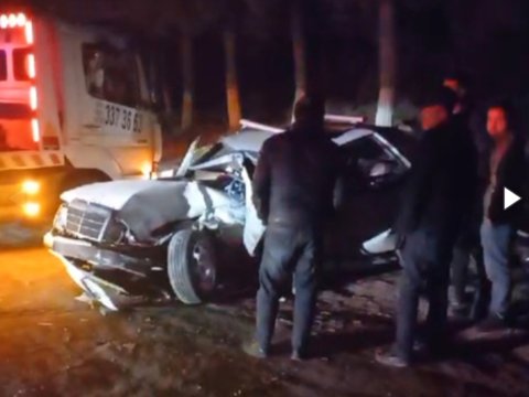 İmişlidə iki maşın toqquşdu - yaralı Bakıya aparıldı