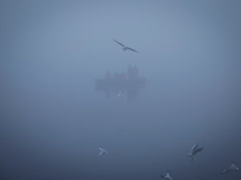 Hindistanın paytaxtında göz-gözü görmür - FOTOLAR