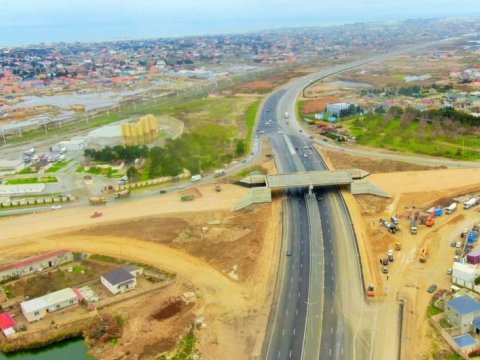 Bakıda tikilən yol qovşağından ən son GÖRÜNTÜLƏR