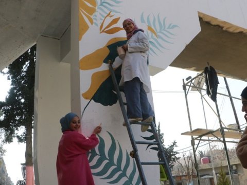 Suriyalı gənclər Dəməşqə yeni nəfəs gətirir - FOTOLAR