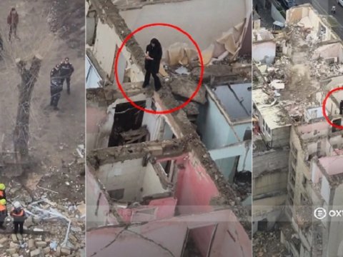 Bakıda söküntüyə etiraz edən qadın intihara CƏHD ETDİ