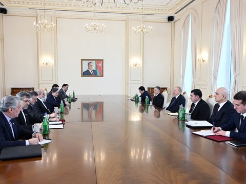 İlham Əliyev İranın Milli Təhlükəsizlik Şurasının katibini qəbul edib - FOTO