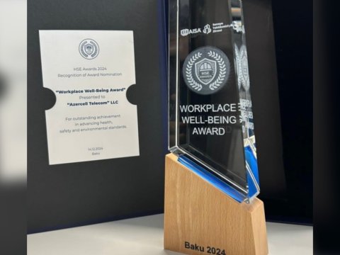 "Azercell" "İşçi Rifahı 2024" mükafatına&nbsp;layiq görüldü