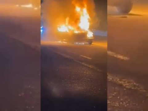 Ucarda "Qaz 31" belə yandı - Hadisə yerindən GÖRÜNTÜLƏR