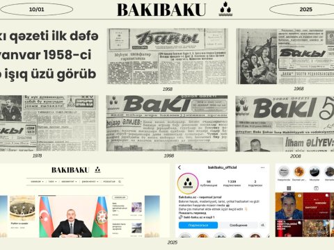 "Bakı" qəzetinin yaradılmasından 67 il ÖTÜR