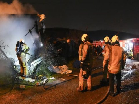 Türkiyədə fabrikdə yanğın - FOTO