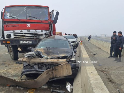 Ucarda ağır qəza: 6 maşın toqquşdu - YENİLƏNİB